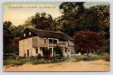 c1915~Slippery Rock PA~Old Stone House~Butler Pennsylvania~Antique Postcard picture