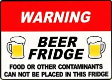 Warning Beer Fridge Novelty Refrigerator Magnet Perfect For Man Cave NEW picture