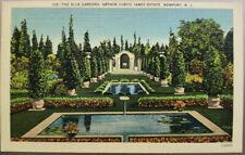The Blue Gardens, Arthur Curtis James Estate, Newport, R.I. Vintage Postcard picture