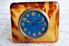 Old luxury art decorative travel clock, 8 day , swiss made picture