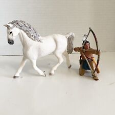 Schleich Horse Club Holsteiner Mare RARE With Native American Indian READ picture
