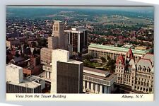 Albany NY-New York, Birds Eye View over Albany, Antique Vintage Postcard picture