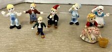 7 Nursery Rhyme Figurines Miniature 1960s Bone China picture
