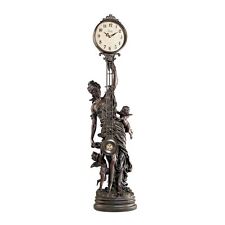 KY0221 - Grand-Scale Flora Sculptural Swinging Pendulum Clock picture