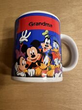 Vintage Disney Grandma Coffee Mug Mickey Mouse & Gang picture