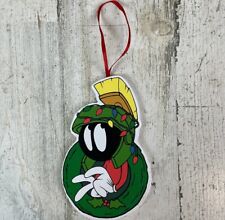Vintage Marvin The Martian 1996 Warner Bros. Wooden Christmas Ornament picture