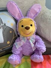 Winnie The Pooh Purple Easter Bunny Plush Stuffed Toy Disney Store 2022 14 inch picture