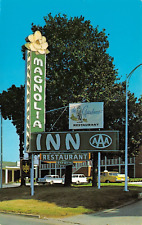 Little Rock AR Arkansas MAGNOLIA INN & GARDENS RESTAURANT Chrome Postcard 9419 picture