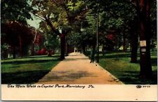 Main Walk Capitol Park Harrisburg PA Pennsylvania Antique Postcard DB UNP Unused picture