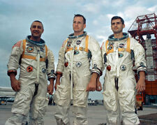 1967 APOLLO 1 Glossy 8x10 Photo Astronauts GUS GRISSOM, ED WHITE, ROGER CHAFFEE picture