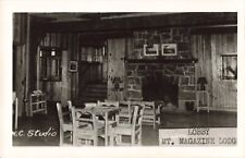 Lobby Mount Magazine Lodge Arkansas AR c1950 Real Photo RPPC picture