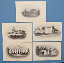 c.1890s Criswell Chemical Co (5) BROMO-PEPSIN TRADE CARDS-Views of Washington DC picture