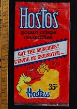 [ 1970s - 1980s Hostess HOSTOS Potato Chips Bag - Vintage Canada - Munchies ] picture