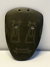 Native American Indian Weeping Face Etched Gorget Pendant; Late 1800-1920; Lot 1 picture