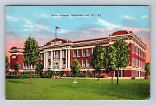 Hopkinsville KY-Kentucky, High School, Antique, Vintage c1939 Souvenir Postcard picture