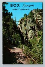 Ouray CO-Colorado, Box Canyon, Vintage Postcard picture
