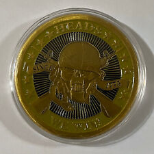 New In Capsule - Heads or Tails Skull Challenge Coin - US Seller picture