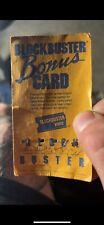 RARE 1990 BLOCKBUSTER Punch Card Good for Free Movie  HTF DVD VHS picture
