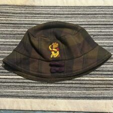 Winnie-the-Pooh green/purple/black plaid knit youth Disney bucket hat small picture