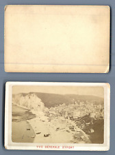 France, Yport Vintage CDV Albumin Print 6.5x10.5 Circa 1880  picture