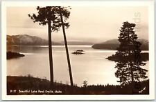 RPPC Real Photo Postcard Of Beautiful Lake Pend Oreille Idaho Vintage picture