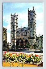 Montreal Quebec Canada Notre Dame Basilica Historic Landmark Chrome Postcard picture