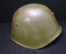 Bulgarian Cold War Communist Military Combat M72 Steel Helmet Liner & Chin Strap picture