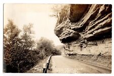RPPC Real Photo Postcard - The Prize Drive, near Noel, MO in the Ozarks, road picture