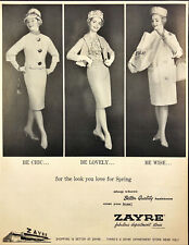 1961 Zayre Department Store Shopping Woman Chic Lovely Wise Vintage Print Ad picture