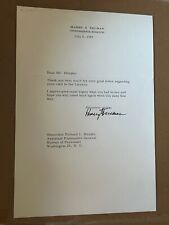 PSA DNA President Harry S Truman Signed Letter With Envelope 7/6/1965 LOA Auto picture