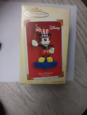 Hallmark Keepsake Mickey Mouse True Patriot 2005 Ornament Holiday Christmas New picture