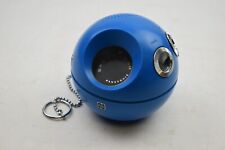 Vintage Panasonic Panapet R-70 Blue Transistor Round Radio with Chain TESTED picture