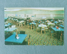 VTG Boulevard Cafeteria Miami Florida Interior View Dining Area~1960s Postcard picture