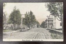 Main Street Monroeton PA Vintage Antique Pennsylvania Postcard picture
