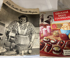 1939 Kate Smith’s Favorite Recipes Book + Ground Beef Cookbook 500 recipes 1967 picture