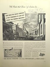 Chesapeake and Ohio Chessie Corridor Coal Low-Cost Power Vintage Print Ad 1941 picture