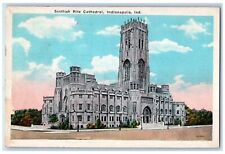 1931 Scottish Rite Cathedral Building Facade Tower Indianapolis IND Postcard picture