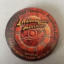 Vintage Disneyland Indiana Jones Adventure Temple Forbidden Eye Button 1995 picture