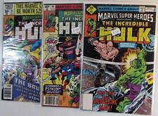 Marvel Super Heroes Lot 3 #77 whitman,90,91 Marvel 1978 Reprint Hulk Comics picture