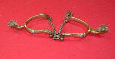 Antique Star Stamped  Buermann Hercules Bronze Spurs Pair picture