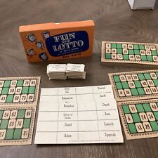 Fun with Lotto A Bible Game Vintage 1955 Zondervan Publishing made in USA picture