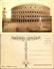 Rome Italy Roma Il Colosseo restaurato vintage postcard sku545 picture