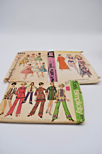 1970's Mixed Lot of 3 Clothing Patterns Ladies Sewing picture