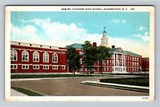 Schenectady NY-New York, New Mt Pleasant High School Vintage Souvenir Postcard picture