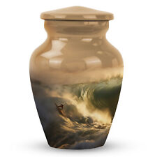 Cremation Urns For Human Ashes Adult Female Sunset Surfing (3 Inch) Pack OF 1 picture