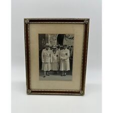 Vintage Bowling Photo Ladies Club Black and White Framed Sports Rec Room Decor picture