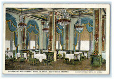 c1920's Interior Florentine Restaurant Hotel La Salle South Bend IN Postcard picture