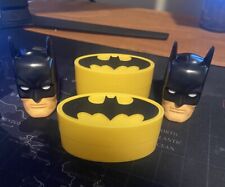 Lot Of 4 Batman Head And Bat Signal Mini Container Display DC Comics (s17) picture