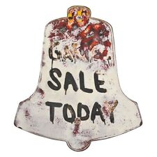 Vintage 'Sale Today' Hand Painted Bell Sign picture