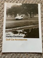 1980 VINTAGE NOS AMF Harley Golf Car Accessories Brochure Catalog Literature  picture